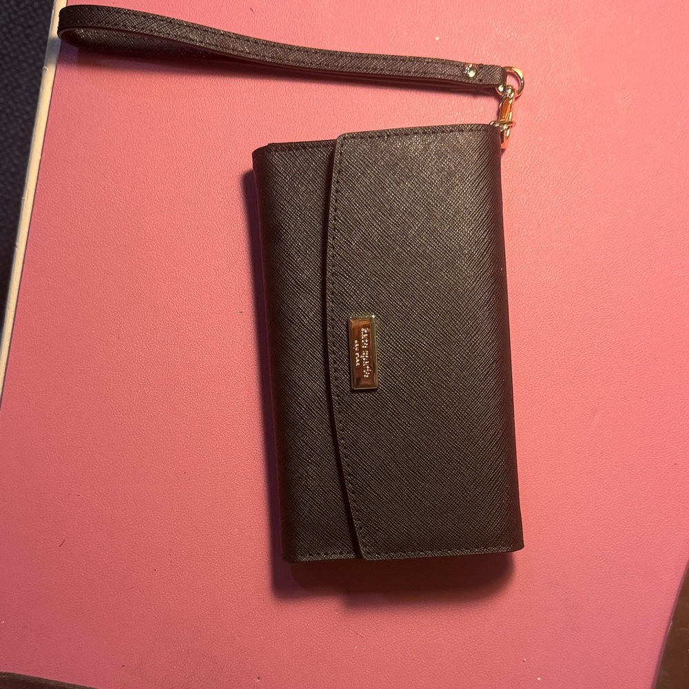 Kate spade trifold Black Wristlet Wallet